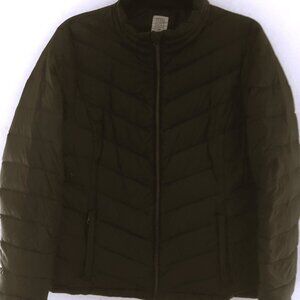 Core Life, Size large, lightweight packable black puffer jacket